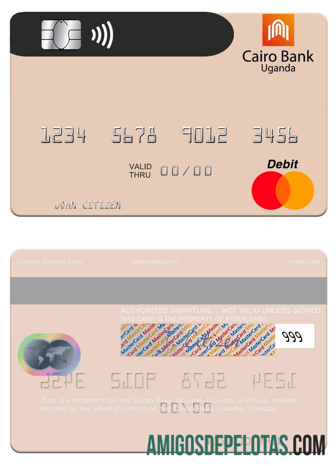 Uganda Cairo Bank Uganda Mastercard exemplo